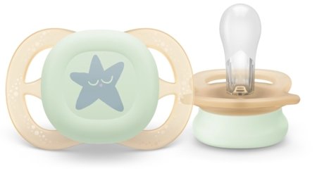 PHILIPS AVENT knupīši ULTRA STAR NIGHT, 0-2 m., 2 gab., SCF075/17 