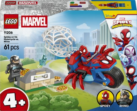 11206 LEGO® | Marvel Spidey And His Amazing Friends Spidey uz motocikla pret Degunradzi 