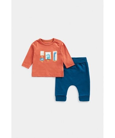 MOTHERCARE t-krekls ar garām piedurknēm un bikses, FB462 650997