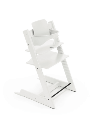 STOKKE barošanas krēsls ar aizsargbarjeru un paplāti TRIPP TRAPP, white, 685500 