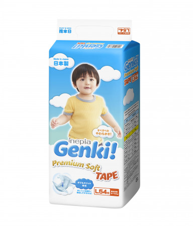 GENKI autiņbiksītes L 9-14kg 54 gab L54
