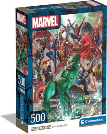 CLEMENTONI MARVEL puzle, 500 gab., 35546 