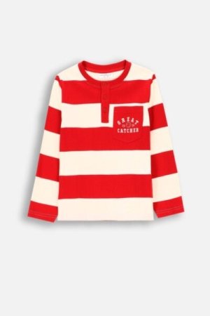 COCCODRILLO t-krekls ar īsam piedurknēm ACADEMY BOY KIDS, sarkans, ZC4143101ABK-009-092, 92 cm 