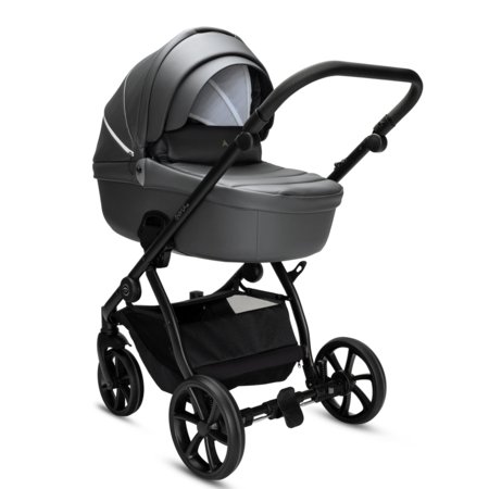 NOORDI universāls ratiņi FJORDI V2 LEATHER 2in1, Shadow grey, 1462819 