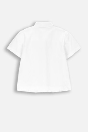 COCCODRILLO blūze ar īsam piedurknēm, balta, WC6140201EJG-001-146, 146 izmērs 