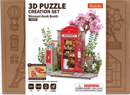 ROLIFE koka konstruktors Ziedu grāmatu kiosks, TGS05 