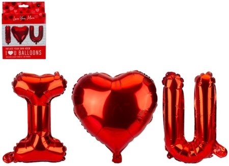 LOVE YOU MORE baloni I Love You 40cm., 737146 