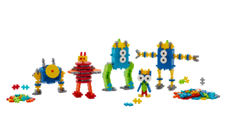 PLUS PLUS konstruktors - Mācies būvēt robotus, 3963 