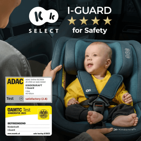 KINDERKRAFT autokrēsls I-GUARD PRO I-SIZE, graphite black MSMU4177270