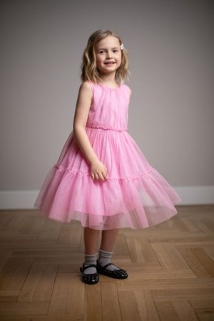 COCCODRILLO kleita bez piedurknēm, rozā, WC6128304EJG-007-134, 134 izmērs 