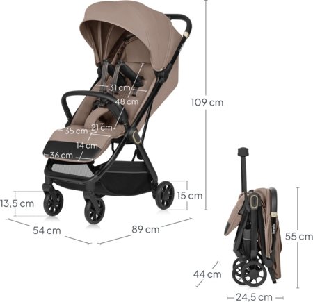 LIONELO ratiņi BESS, Beige sand 