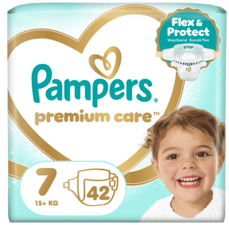 PAMPERS autiņbiksītes Premium Care, 7 izmērs 15+kg, 42 gab., 80887525 