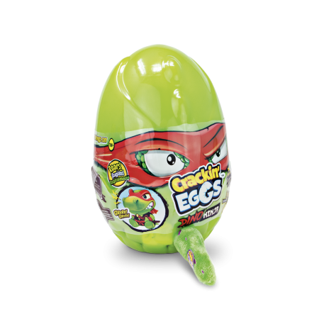 CRACKIN EGGS mini plīša rūcošs  dinozaurs T-Rex Ninja, sortiments, SK018D2 