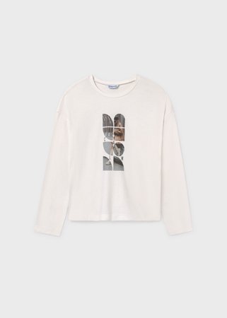 MAYORAL t-krekls ar garām piedurknēm, cream, 7.029-19 