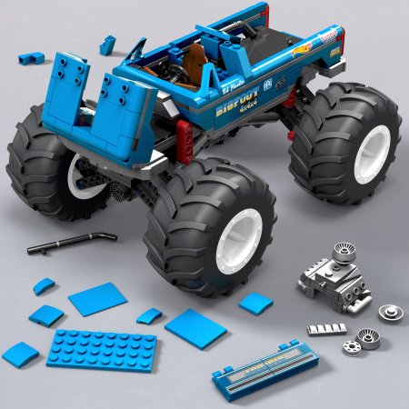MEGA CONSTRUX HOT WHEELS Monster Truck BigFoot, HHD20 HHD20