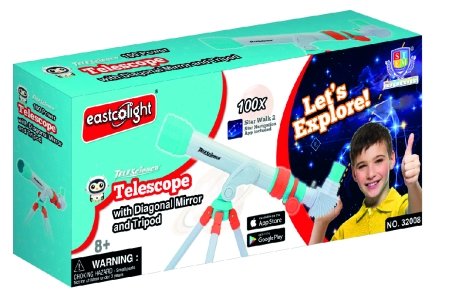 EASTCOLIGHT teleskops ar spoguli un statīvu, 32008 