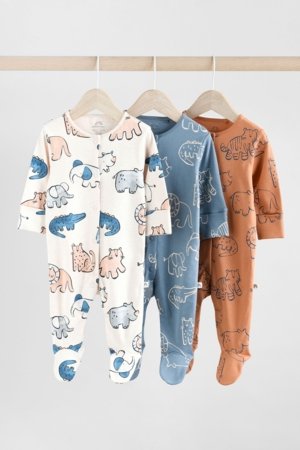 NEXT rompers ar garām piedurknēm, 3 gab., AA5960, 80-86 