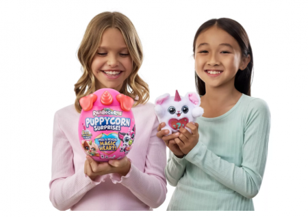 RAINBOCORNS plīša rotaļlieta ar piederumiem Puppycorn Surprise, 4 sērija, 9251 9251