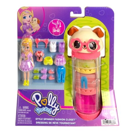 POLLY POCKET komplets - Style spinner drēbju skapis, HKW04 HKW04
