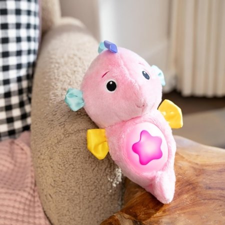 BABY EINSTEIN nomierinoša plīša rotaļlieta Seahorse Soother, rozā, 17400-013 