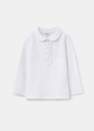 OVS polo ar garām piedurknēm, balti, 74 cm, 002119486 