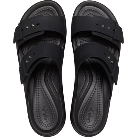 CROCS sandales BROOKLYN melni, 207431-001 42,5 izmērs 