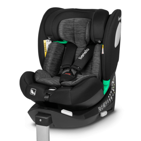 LIONELO autokrēsls BRAAM AIR I-SIZE, Black carbon, 40-150 cm., LO-BRAAM AIR I-SIZE  