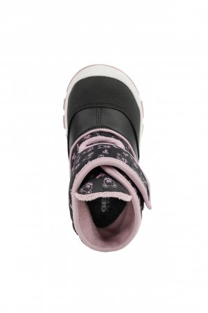 GEOX ziemas zābaki, melni/rozā, 20 izmērs, B263WG-050MN-C9231 B263WG-050MN-C9231-2