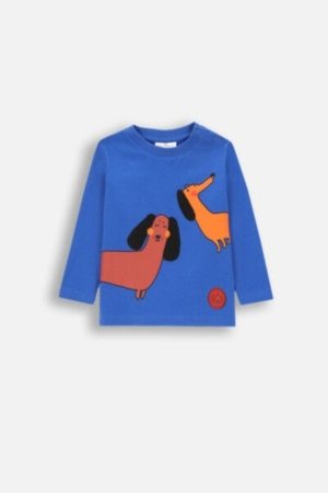 COCCODRILLO t-krekls BETWEEN FRIENDS BOY NEWBORN, cobalt, ZC4143102BBN-032-086, 86 cm 