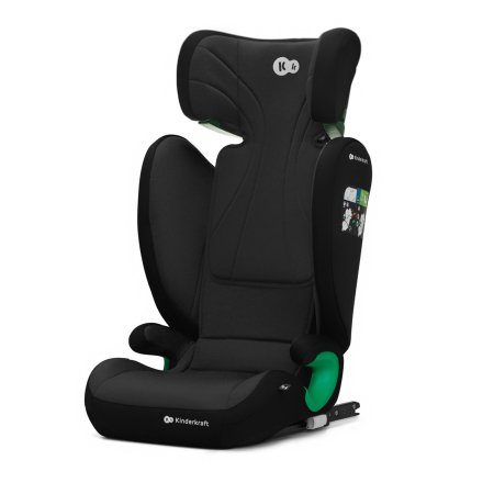 KINDERKRAFT autokrēsls JUNIOR FIX 2 I-SIZE, graphite black, KCJUFI20BLK0000 