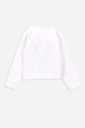 COCCODRILLO blūze ar garām piedurknēm WINTER GARDEN KIDS, balti, ZC3143106WGK-001- 
