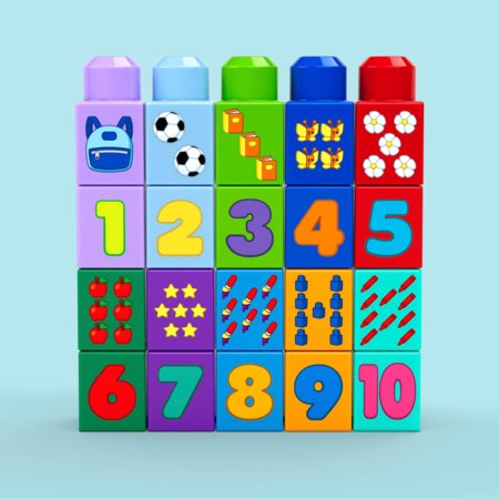 MEGA BLOKS Build & Count autobuss, JKG34 