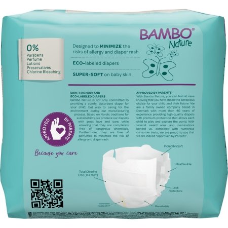 BAMBO autiņbiksītes, 0 izmērs, 1-3 kg, 24 gab., BAMBN9447 BAMBN9447