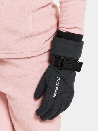 DIDRIKSONS cimdi BIGGLES 3, melni, 505033-060, 6/8 izmērs 