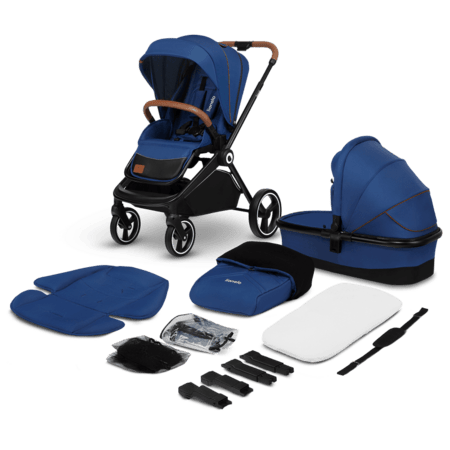 LIONELO universāls ratiņi MIKA 2in1, Blue navy, LO-MIKA 2IN1 