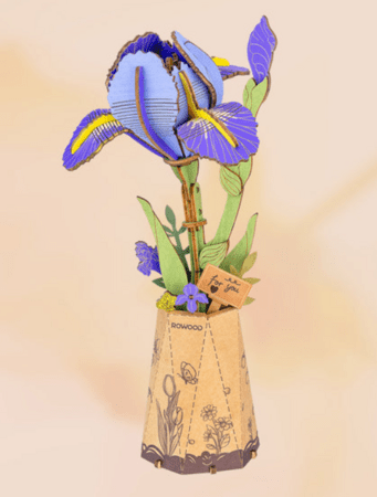 ROWOOD koka konstruktors Violets īriss, TW121 