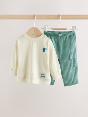 NEXT t-krekls ar garām piedurknēm + bikses, W60312, cm 