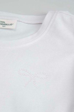 COCCODRILLO t-krekls ar īsam piedurknēm, balti, XCX143201EJG-001-140, 140 izmērs 