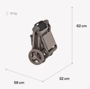 ANEX universāls ratiņi FLO 2in1, browny, fl-07с, 8885020503173 (frame)  
