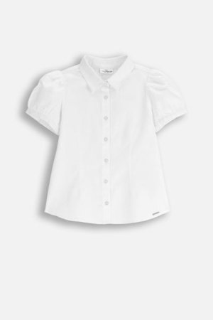 COCCODRILLO krekls ar garām piedurknēm BACK TO SCHOOL GIRL, balta, WC5140201BSG-001-152, 152 cm 