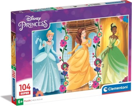 CLEMENTONI DISNEY PRINCESS puzle, 104 gab., 25772 