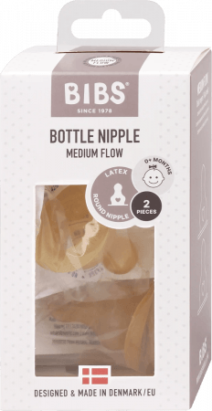 BIBS pudelītes knupis, 2 iepakojumi, vidēja plūsma 5713795220878