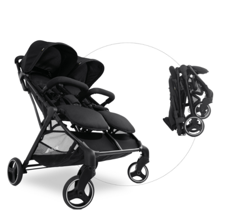 HAUCK ratini dvīņiem SWIFT X DUO, Black, 500040 
