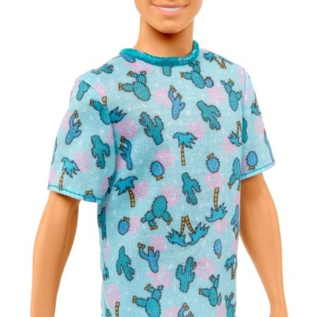 BARBIE Ken Fashionistas lelle ar zilu t-kreklu, HJT10 HJT10