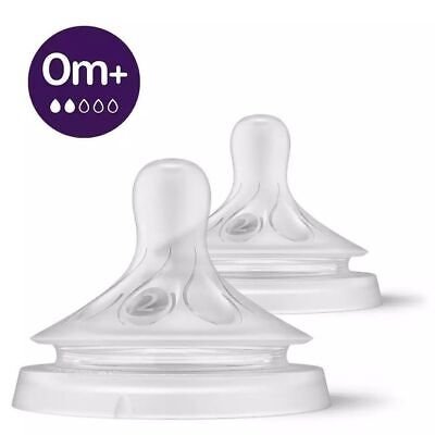 Philips Avent barošanas pudeļu silikona knupīši Natural Response, 0 mēn+, 2 gab., SCY962/02 