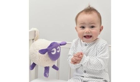 SWEET DREAMERS māneklītis miegam ar trokšņu sensoru un gaismu Deluxe Purple 5060216820217