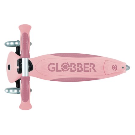 GLOBBER skrejritenis Go Up Deluxe Lights 360°, pasteļrozā, 699-310 