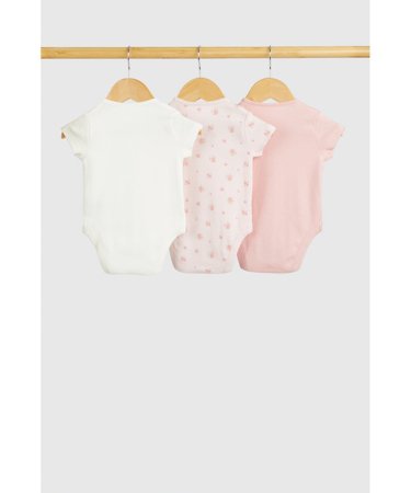 MOTHERCARE bodijs ar īsam piedurknēm, 3gab., GF073 