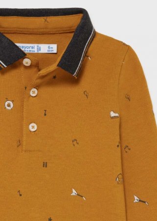 MAYORAL polo 3D, ochre, 2142 24 2142-10 9