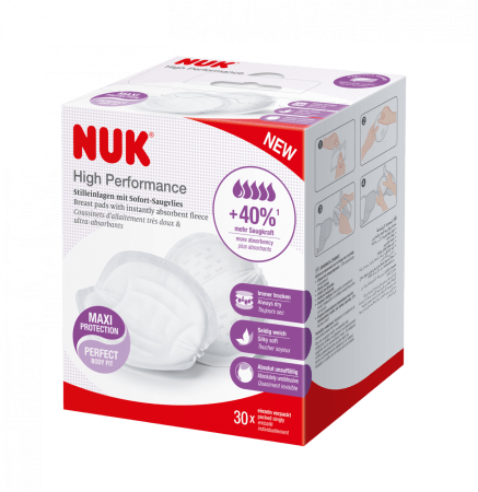 NUK krūšturu ieliktņi HIGH PERFORMANCE ULTRA DRY, 30gab., SC55 SC55